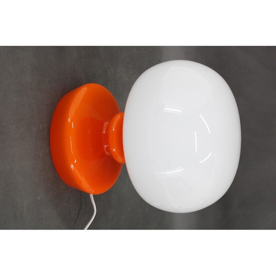 Image 1 of Tischlampe aus Opalglas von Stepan Tabery, Tschechoslowakei 1970