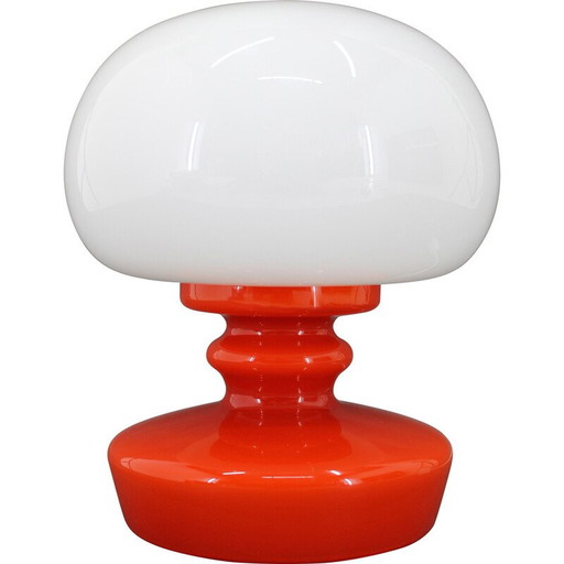 Tischlampe aus Opalglas von Stepan Tabery, Tschechoslowakei 1970