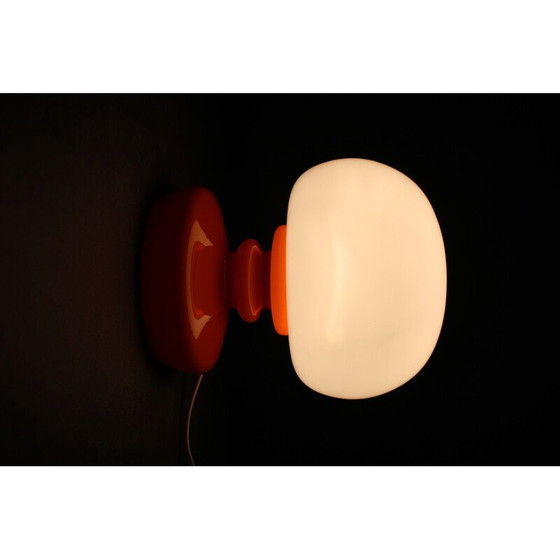Image 1 of Tischlampe aus Opalglas von Stepan Tabery, Tschechoslowakei 1970