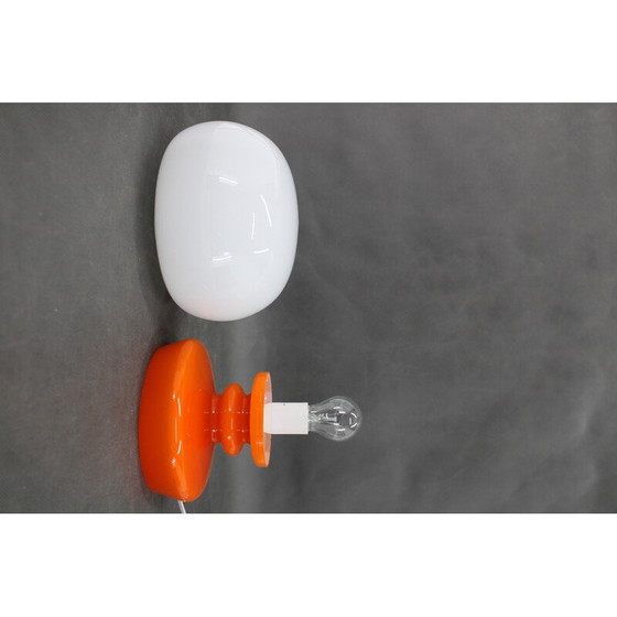 Image 1 of Tischlampe aus Opalglas von Stepan Tabery, Tschechoslowakei 1970