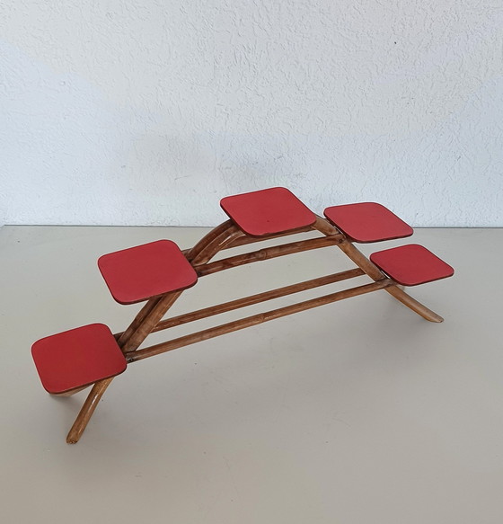 Image 1 of Fünfziger Jahre Pflanzentisch mit fünf Regalen