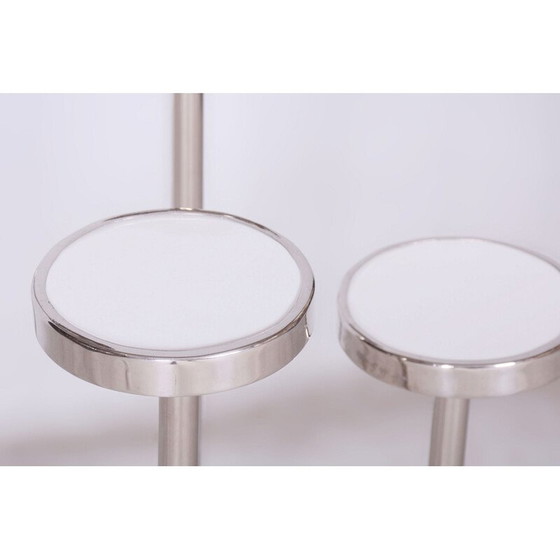 Image 1 of Vintage Blumenständer aus verchromtem Stahl von Vichr a spol, Tschechoslowakei 1930