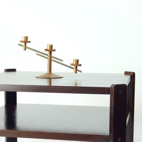 Image 1 of Dunkle Buche Couchtisch von Hikor Pisek Tschechoslowakei 1980S