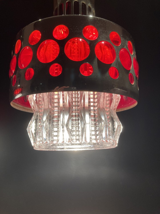 Image 1 of 2X Massive Vintage Space Age Pendelleuchten