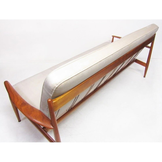 Image 1 of Vintage Teakholzsofa von Grete Jalk für France und Daverkosen, Dänemark 1950