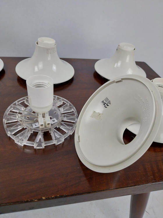 Image 1 of 6 x artemide milano teti strahler von Vico Magistretti 1980er weiß