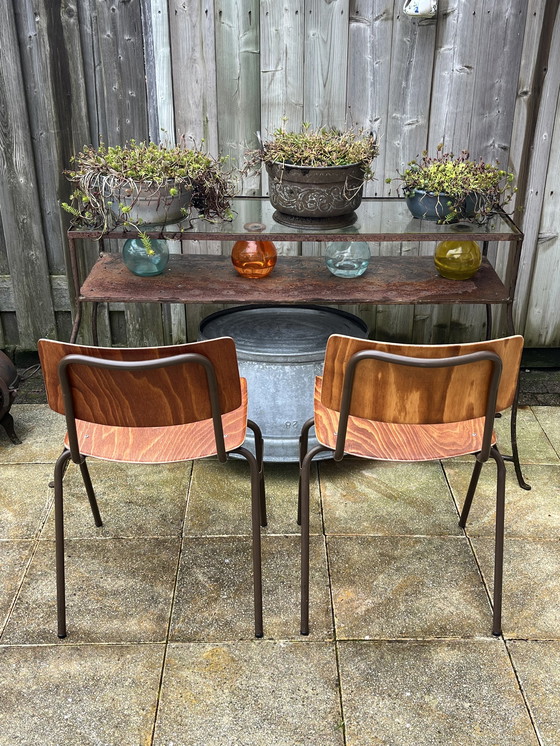 Image 1 of 2x Vintage Design Pagholz Stuhl Marko