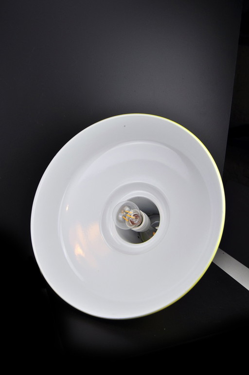 Vintage Metall Fabrik Lampe