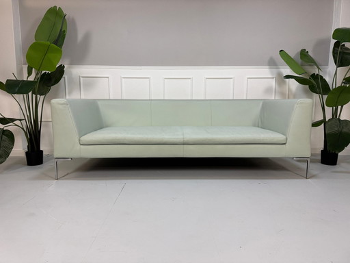 B&B Italia Charles Designer Marken Sofa Leder Mint Couch