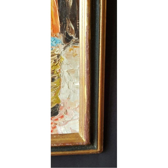 Image 1 of Öl auf Leinwand vintage "Die Bolivianer" von Trevoux, 1976