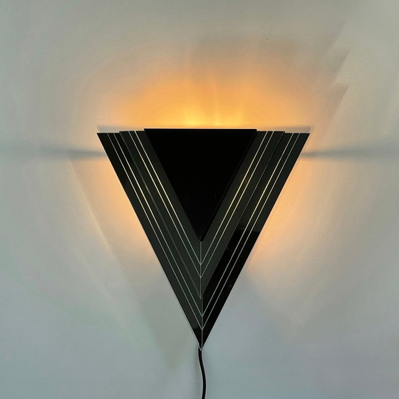 Image 1 of 2 Vintage Wandlampen im Memphis-Stil Design Herda aus den 80er Jahren