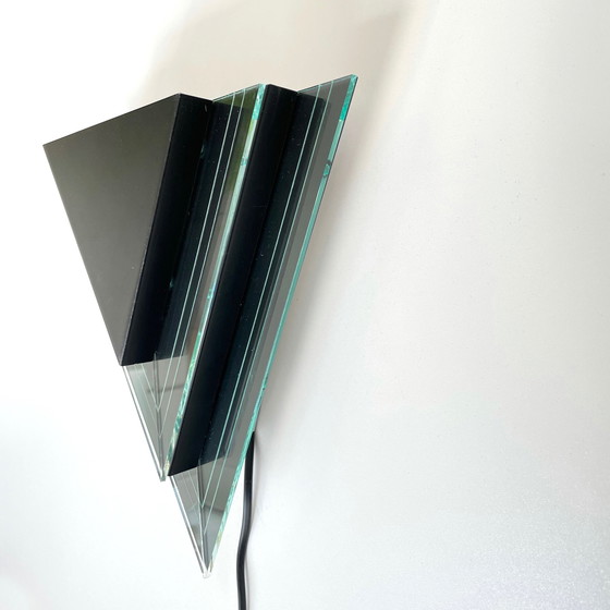 Image 1 of 2 Vintage Wandlampen im Memphis-Stil Design Herda aus den 80er Jahren