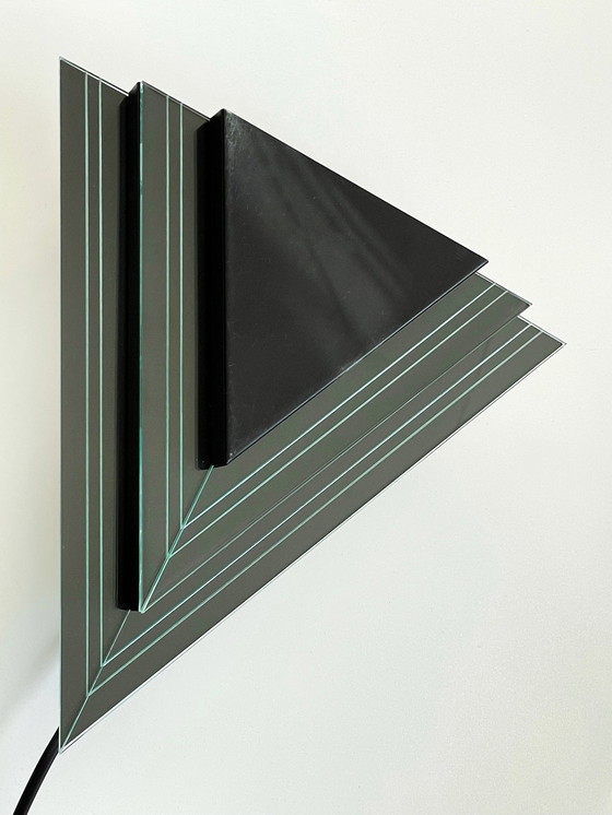 Image 1 of 2 Vintage Wandlampen im Memphis-Stil Design Herda aus den 80er Jahren