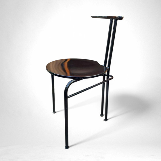 Image 1 of 2x Postmoderne Design-Esszimmerstühle, Italien, 1980er Jahre