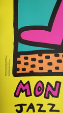 Keith Haring - Montreux Jazz Festival - Gelber Rand