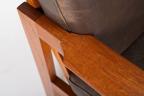 Image 1 of 2 x Capella-Sessel mit Ottomane von Illum Wikkelsø für Niels Eilersen, Dänemark, 1950er Jahre