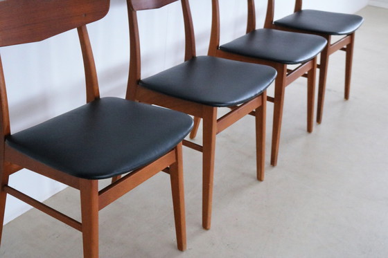 Image 1 of 4x Vintage Farstrup Esszimmerstühle