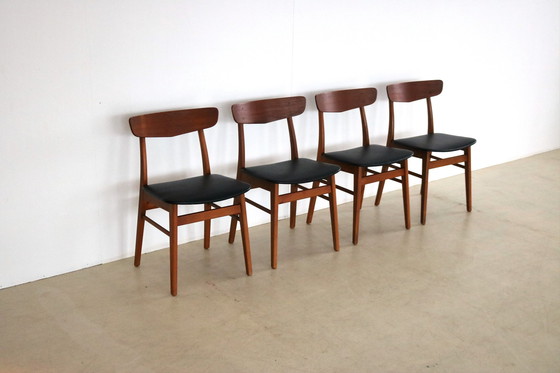 Image 1 of 4x Vintage Farstrup Esszimmerstühle