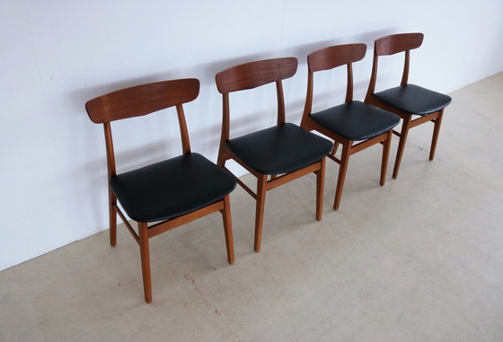 Image 1 of 4x Vintage Farstrup Esszimmerstühle