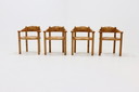 Set aus 4 Rainer Daumiller Stühlen aus Kiefernholz von Hirtshal Sawmill, 1970er
