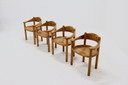 Set aus 4 Rainer Daumiller Stühlen aus Kiefernholz von Hirtshal Sawmill, 1970er