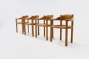 Set aus 4 Rainer Daumiller Stühlen aus Kiefernholz von Hirtshal Sawmill, 1970er