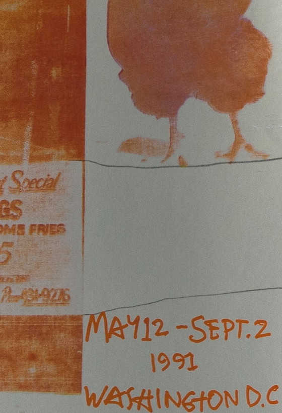 Image 1 of Robert Rauschenberg - Siebdruck-Lithographie „Fahrrad“.