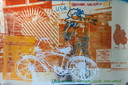 Robert Rauschenberg - Siebdruck-Lithographie „Fahrrad“.