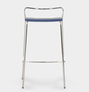 Design-Barhocker Piiroinen Chip, (Design: Antti Kotilainen) blau, 4-Fuß-Gestell
