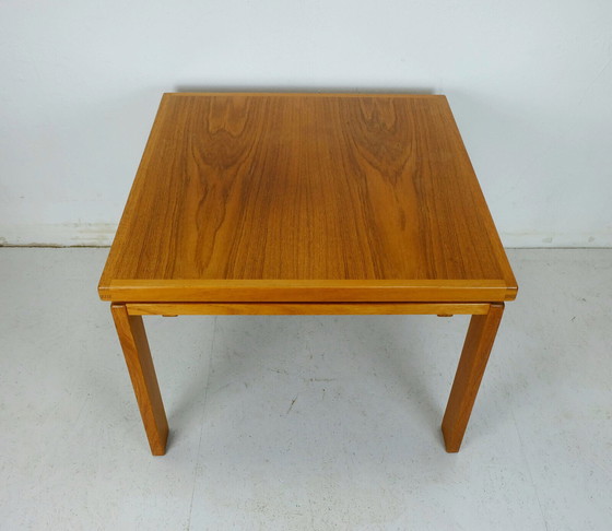 Image 1 of Dänischer moderner Couchtisch, Beistelltisch aus Teakholz, Trioh, hergestellt in Dänemark in den 1970er Jahren