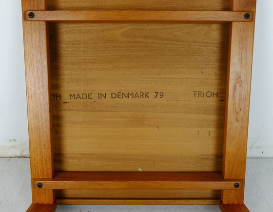 Image 1 of Dänischer moderner Couchtisch, Beistelltisch aus Teakholz, Trioh, hergestellt in Dänemark in den 1970er Jahren