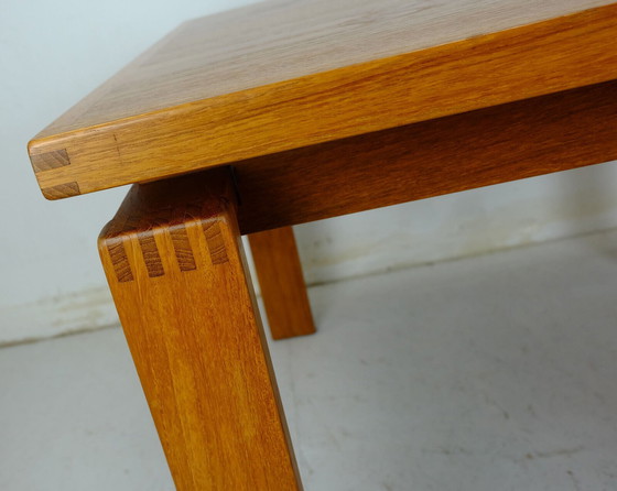 Image 1 of Dänischer moderner Couchtisch, Beistelltisch aus Teakholz, Trioh, hergestellt in Dänemark in den 1970er Jahren