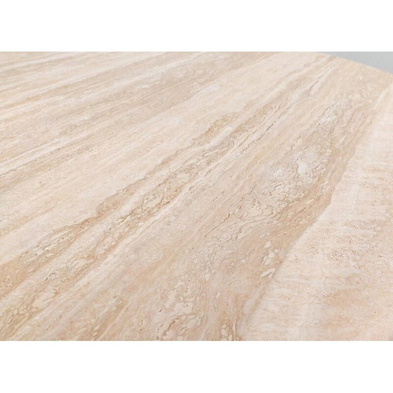 Image 1 of Zeitgenössischer Esstisch aus Travertin, Italien