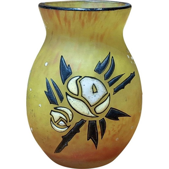 Image 1 of Alte Glasvase von Delatte Nancy, 1970