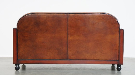 Image 1 of 2 X Schafsleder Art Deco Sessel und Sofa