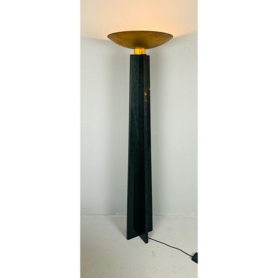 Image 1 of Vintage-Stehleuchte "Wagneriana" aus Marmor von Lella und Massimo Vignelli, Italien