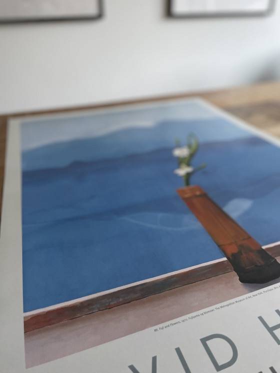 Image 1 of David Hockney, Mt. Fuji und Blumen (1972), The Metropolitan Museum Of Art, New York, Copyright David Hockney