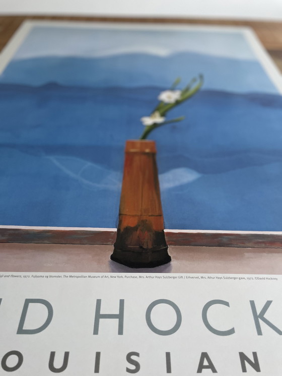 Image 1 of David Hockney, Mt. Fuji und Blumen (1972), The Metropolitan Museum Of Art, New York, Copyright David Hockney