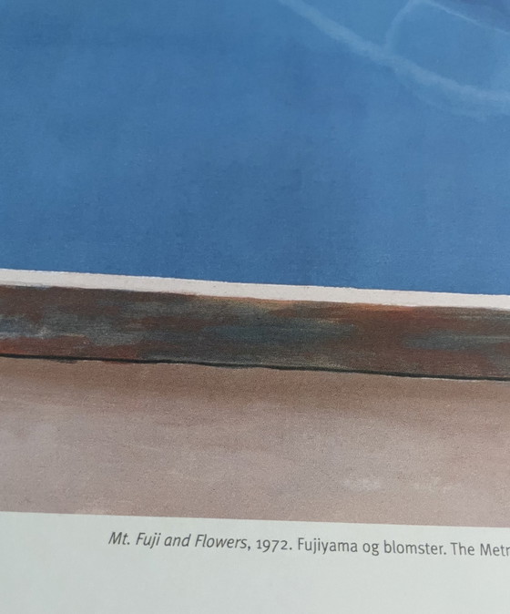 Image 1 of David Hockney, Mt. Fuji und Blumen (1972), The Metropolitan Museum Of Art, New York, Copyright David Hockney