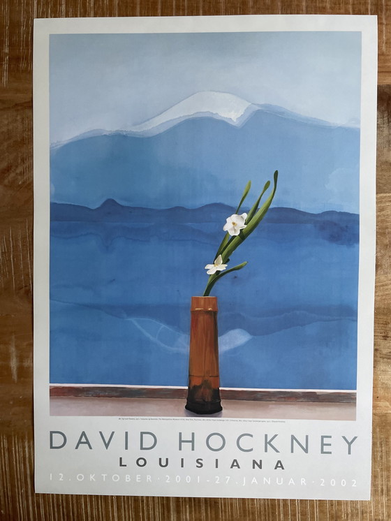 Image 1 of David Hockney, Mt. Fuji und Blumen (1972), The Metropolitan Museum Of Art, New York, Copyright David Hockney