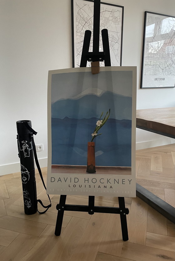 Image 1 of David Hockney, Mt. Fuji und Blumen (1972), The Metropolitan Museum Of Art, New York, Copyright David Hockney