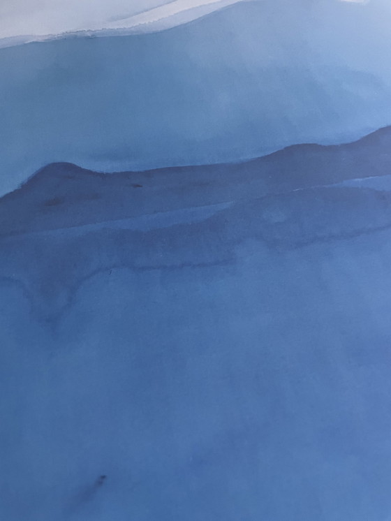 Image 1 of David Hockney, Mt. Fuji und Blumen (1972), The Metropolitan Museum Of Art, New York, Copyright David Hockney