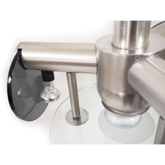 Image 1 of Vintage-Hängeleuchte aus Rauchglas