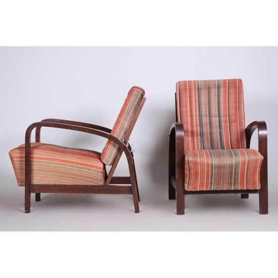 Image 1 of Paar lachsfarbene Art-Déco-Sessel, 1930er Jahre