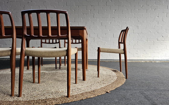 Image 1 of Niels Otto Möller Scandi Esstischgruppe 60er 70er Teak Mid Century 