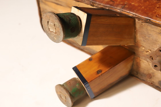 Image 1 of Gymnastik Leder Pommel Pferd Bank | 1920s