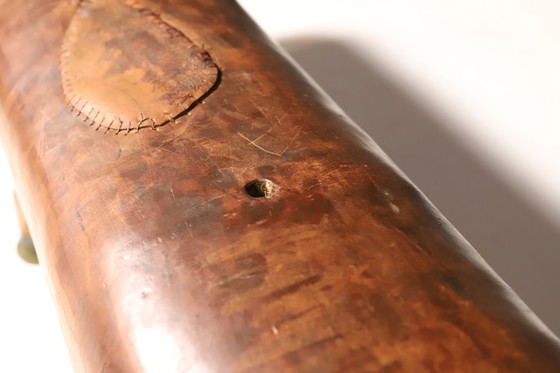 Image 1 of Gymnastik Leder Pommel Pferd Bank | 1920s