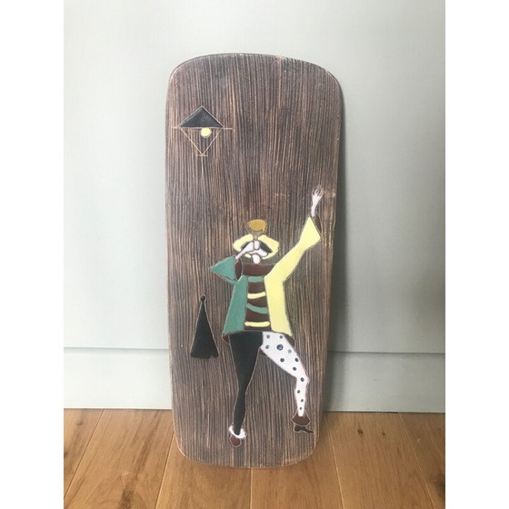 Image 1 of Paar Vintage-Keramikgeschirr mit Harlekin-Muster, 1960