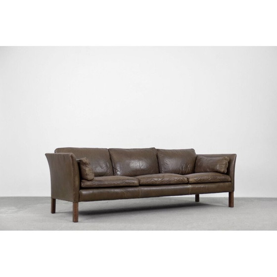Image 1 of Mid Century Ledersofa Cromwell von Arne Norell, 1960er Jahre