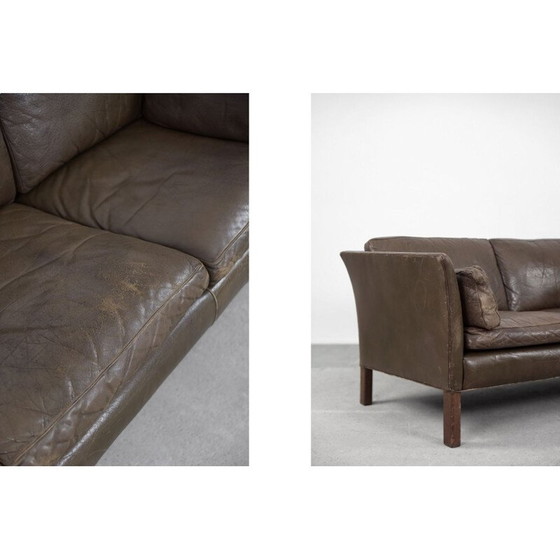 Image 1 of Mid Century Ledersofa Cromwell von Arne Norell, 1960er Jahre